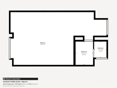 a floor plan of a house at Vacationer I Stylish Studio I Skyline & Community Views I 12 Mins to Downtown I MAG Eye 910 in Dubai