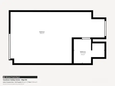 a diagram of a floor plan of a house at Mag Eye 930 - Calm Studio Apartment in Meydan in Dubai