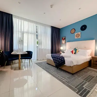 Studio with Terrace Damac Maison Cour Jardin Business Bay