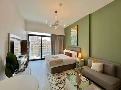 Gallery image of Waves - Ideal Dubai Retreat, Elegant Studio in Oxford 212 in Dubai