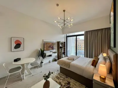 Gallery image of Waves - Ideal Dubai Retreat, Elegant Studio in Oxford 212 in Dubai