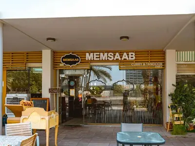 a restaurant with a sign that reads mexicanaceba at Cosmos Living Sleek and Stylish GCV2 in Dubai