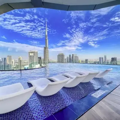 WonderfulStay at Paramount Residences - Highest Infinity Pool - Burj Khalifa View - Brand New Luxury Apartments