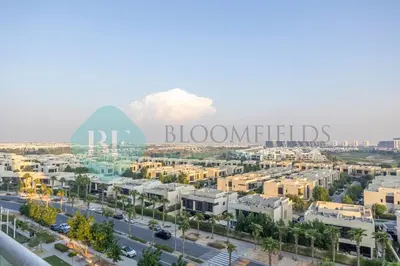 an aerial view of a city with buildings at Bloomfields Stu In Carson in Dubai