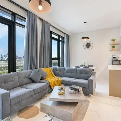 Bright & Modern Home with Burj Khalifa Views