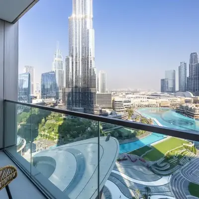 New 2 Bedroom apartment overlooking Burj Khalifa and fountain view in downtown
