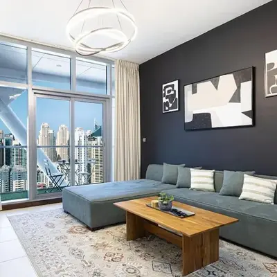 2BR on 30th Floor in JLT Near Metro & Walking Distance to JBR Beach