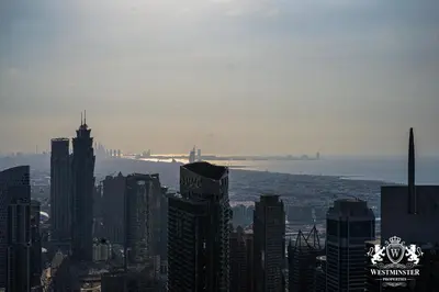 a view of a city skyline with skyscrapers at Westminster Forte Burj Khalifa in Dubai