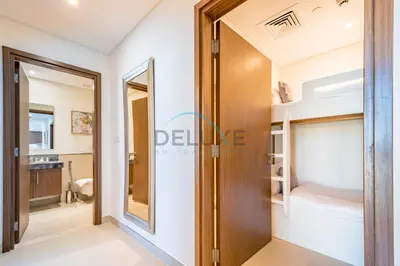 a room with a door leading to a bedroom at Sea View 3BR with Assistant Room and Balcony, Just Steps from Marina Promenade, 5242 Tower 1, Dubai Marina by Deluxe Holiday Homes in Dubai