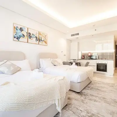 Outstanding New Studio With 2 Double Beds
