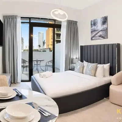 Azizi Riviera Studio with Chic Furnishing