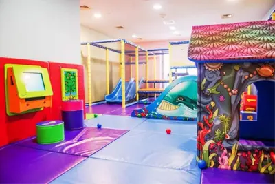 a childrens play room with a play set at Marina Sea View,Elegant and Spacious - High Floor in Dubai