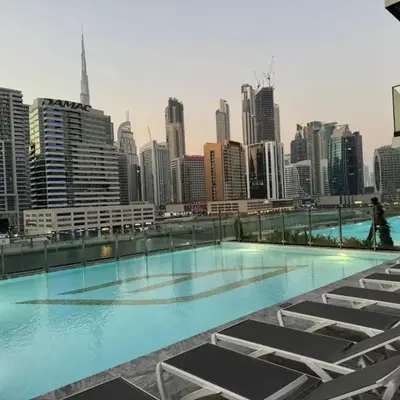 Burj Khalifa Poolview 1BR Apartment for 4 people