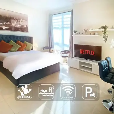 Elegant Studio in Marina near Beach and Metro Z1113