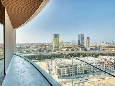 a view of a city from the top of a building at Luxury 1BR Larger Layout Westwood Grande - 1103 in Dubai