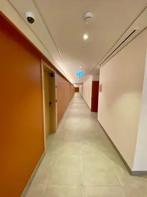 an empty hallway in an office building at La Mer Beach Jumeirah 1 bedroom hall Beach view balcony burj khalifa view walk distance few steps by oima leasing property in Dubai