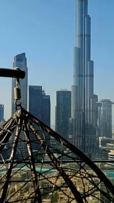 a view of a city with tall buildings at BURJ ROYALE - Full Burj Khalifa & Fountain Views - LUXE Apartment in Dubai