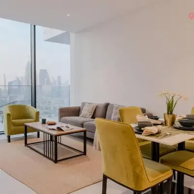 Experience Iconic Burj Khalifa Views from Your Cozy Getaway with Pool