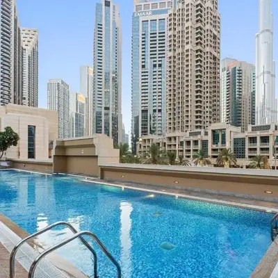 Walk to Dubai Mall 2BR Apartment with Balcony and Pool