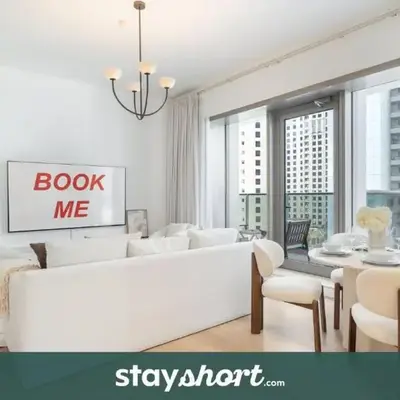 StayShort - Bright and Airy 1-Bedroom Apartment Perfect for 4 in Dubai Marina