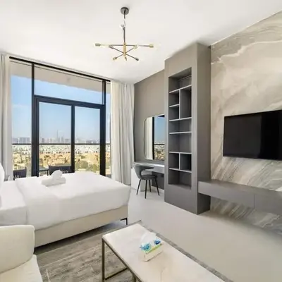 Charming new studio with pool and gym in Al Furjan