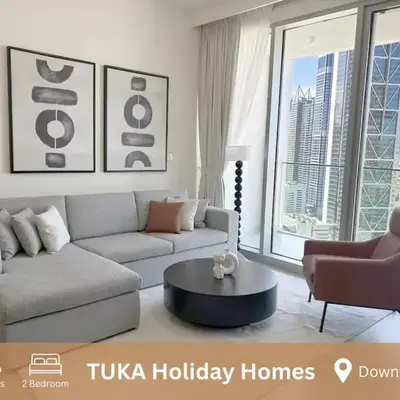 2BR Forte Tower 1 Downtown 3mn Burj Khalifa