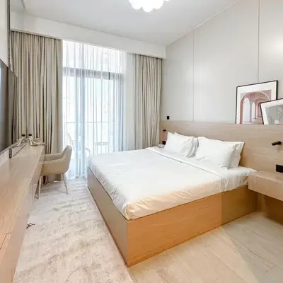 Cozy Studio in Azizi Riviera with Balcony in Meydan City