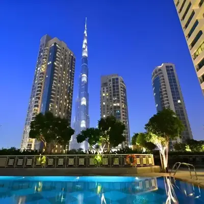 La Vista Holiday Home with burj khalifa & fountain view