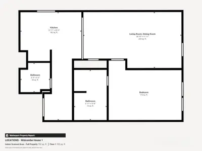 a schematic diagram of a building at Widcombe House - Tranquil One Bed in Motor City in Dubai