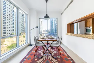 Gallery image of Seaview Elegance! 1-Bedroom Retreat in Marina Promenade in Dubai