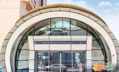 a building with a sign in front of it at Beautiful Partition Room in Barsha heights in Dubai