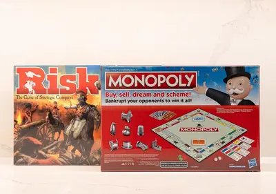 a monopoly board game with a monopolyautsautsautsauts at Royal Vista - Luxury 4BR Apartment at Boulevard Point - Downtown in Dubai