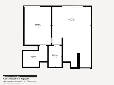 a schematic diagram of a house at Mag Eye 890 - Airy One Bedroom in Meydan in Dubai