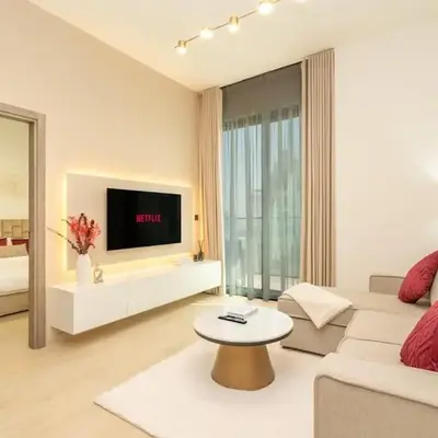 Luxury 1BR Apartment in JVC with Stunning Pool