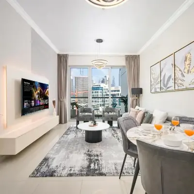 1BR Stunning Canal & Burj view
