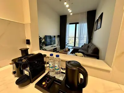 Gallery image of Stylish 1BR Apartment with Balcony & Cityscape Views in Binghatti Heights in Dubai