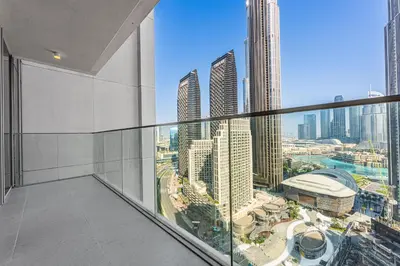 a view of a city from a high rise building at Forte Tower 1 in Dubai