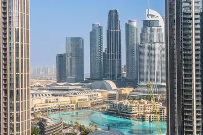 a view of a city with many tall buildings at Forte Tower 1 in Dubai