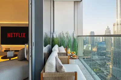 Gallery image of Bella Elite Homes at Grande Signature Full Burj Khalifa and Foutain View - Brand New Luxury Apartment in Dubai