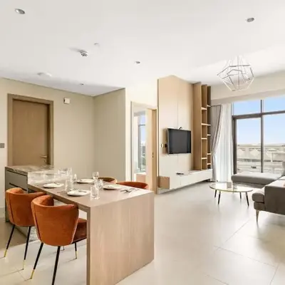Luxurious Stay in JVC with Rooftop Pool & Gym