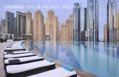 a hotel swimming pool in the hotel xml view at JW Marriot Hotel Residence - Two bedroom Suite in Dubai