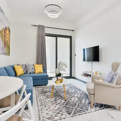 Stunning 1BR APT in Rukan with Gym and Pool