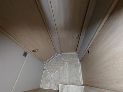 an overhead view of a room with a ceiling at Luna Rosa in Dubai