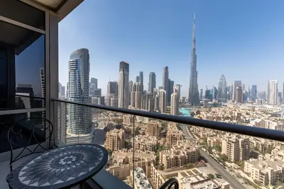 a view of a city skyline from a building at South Ridge 1, Downtown Dubai - Mint Stay in Dubai
