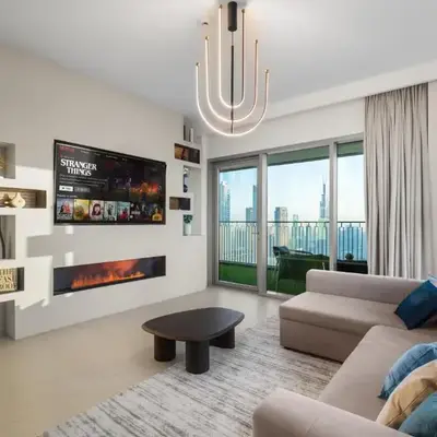Deluxe 4BR with Patio - Burj Khalifa and Fountains view