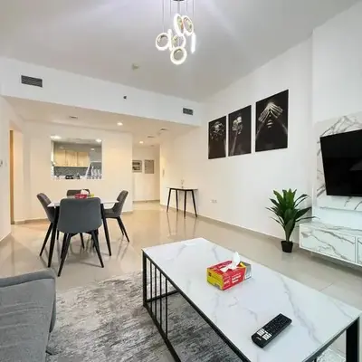 Large 1BR Apartment with Balcony in JVC - JLiving