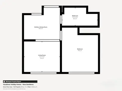 a block diagram of a building at Reva Residences - Cosy One Bedroom in Business Bay in Dubai