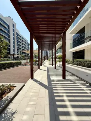 awning over a walkway in a building at Azizi Riviera 43 in Dubai
