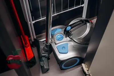 a hair dryer sitting on top of a shelf at Royal style New 1BR with a view in Dubai