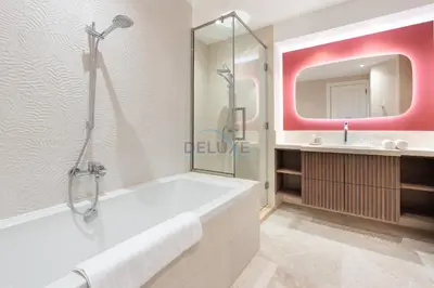 Gallery image of Beachfront 2BR and Assistant's Room with Sea Views Terrace, Steps From Iconic Landmarks & Amenities, The Residences South, Palm Jumeirah by Deluxe Holiday Homes in Dubai